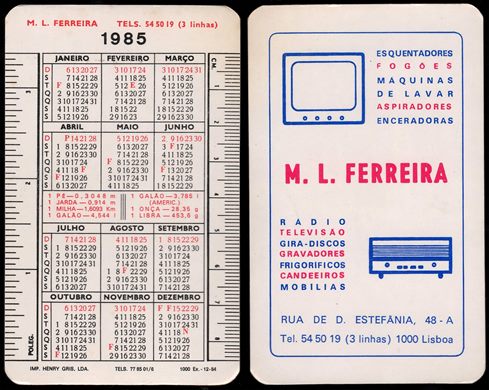 M.L. Ferreira 1985