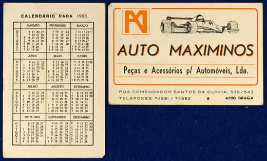 Auto Maximinos Pecas e Acessorios para Automoveis 1985