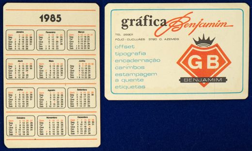 Grafica Benjamin 1985