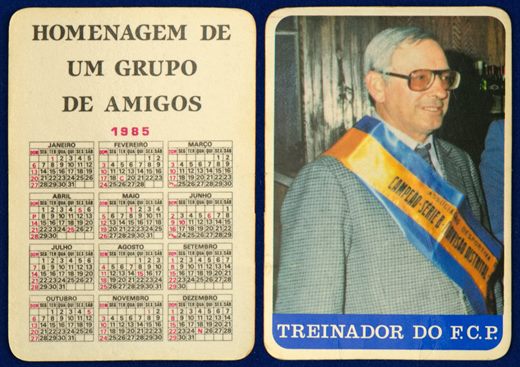 Treinador do F.C.P. - Homenagem de um grupo de amigos 1985