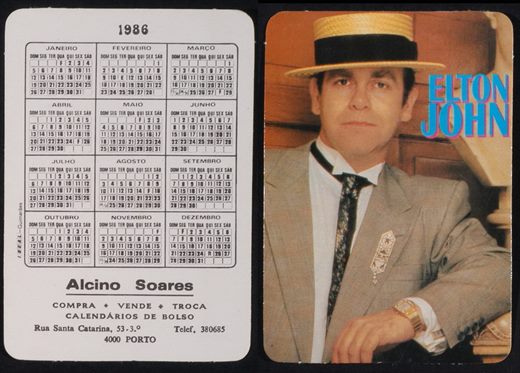 Alcino Soares - Cantantes - Elton John 1986