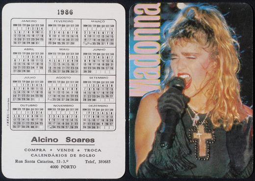 Alcino Soares - Cantantes - Madonna 1986