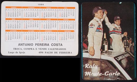 Antonio Pereira Costa - Raly Monte-Carlo 03 1986