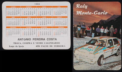 Antonio Pereira Costa - Raly Monte-Carlo 04 1986