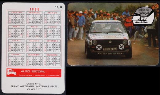 Auto Estoril - Rallye de Portugal 12 1986
