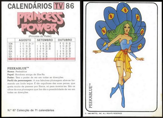 Calendarios TV 86 - Princess of Power 67 1986