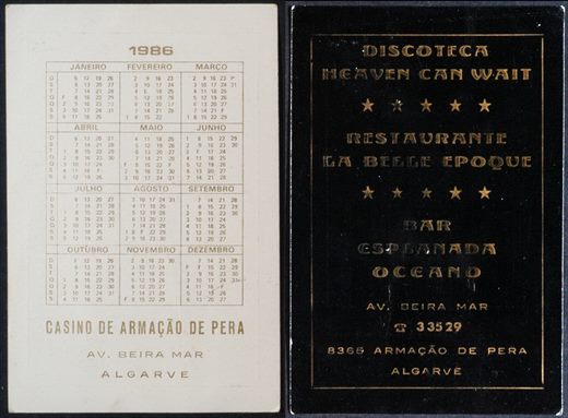 Casino de Armacao de Pera - Discoteca Heaven Can Wait - Rest La Belle Epoque 1986