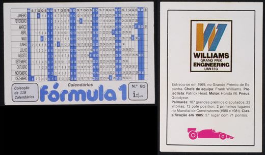 Formula 1 - Impala 081 1986