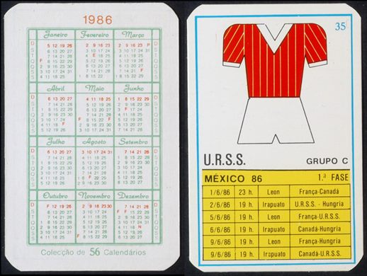 Mexico 86 - 35 1986