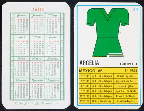 Mexico 86 - 39 1986