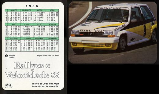Rallyes e Velocidade 85 03 1986