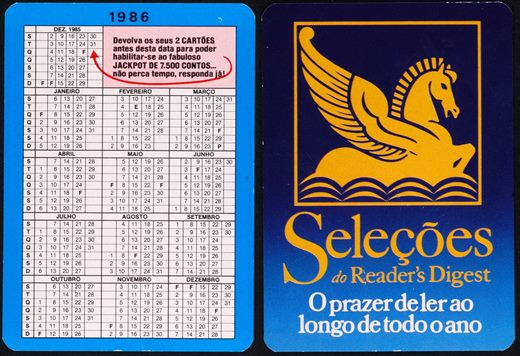 Selecoes do Readers Digest 1986