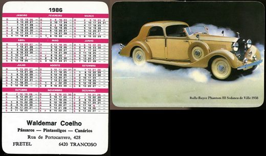 Waldemar Coelho - Carros antigos 04 1986