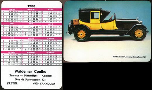 Waldemar Coelho - Carros antigos 07 1986
