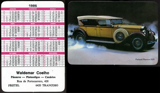 Waldemar Coelho - Carros antigos 10 1986