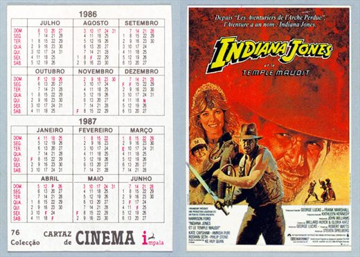 Cartaz de Cinema Impala 76 1986