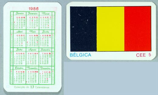 Coleccao de 13 Calendarios CEE 05 1986