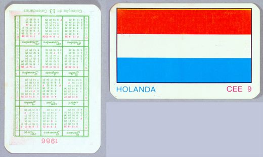 Coleccao de 13 Calendarios CEE 09 1986