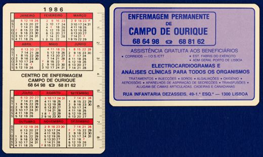 Centro de Enfermagem Campo de Ourique1986