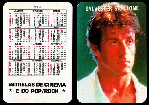 Estrelas do Cinema e do Pop-Rock 1986