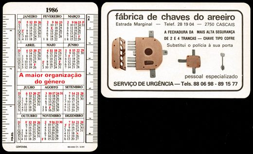 Fabrica de chaves do areeiro 1986
