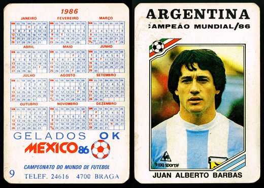Futebol 09 - Gelados OK - Mexico 86 1986