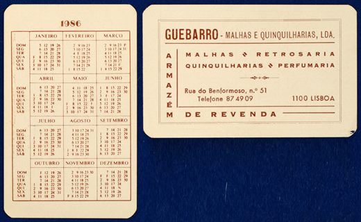 Guebarro - Malhas e Quinquilharias, 1986