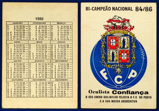 Oculista Confianca - FCP Bi-campeao 84-86 1986