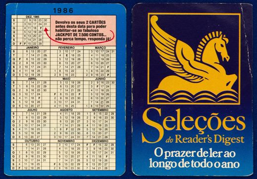 Selecoes do Reader's Digest 1986