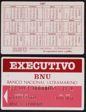 Banco Nacional Ultramarino 1987