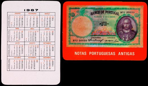 Notas Portuguesas Antigas 01 1987
