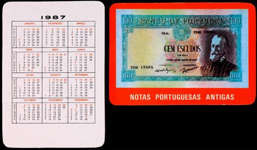 Notas Portuguesas Antigas 04 1987
