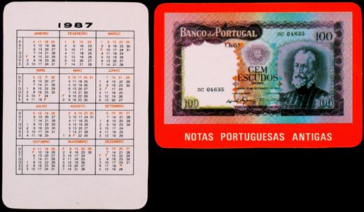 Notas Portuguesas Antigas 05 1987