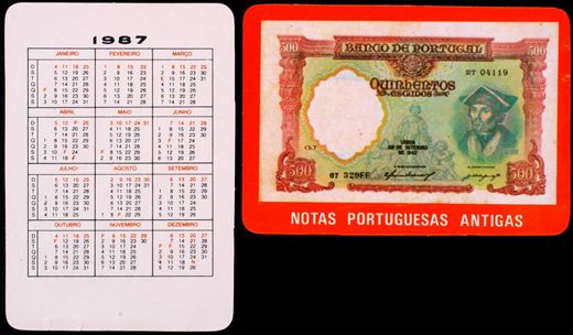 Notas Portuguesas Antigas 06 1987