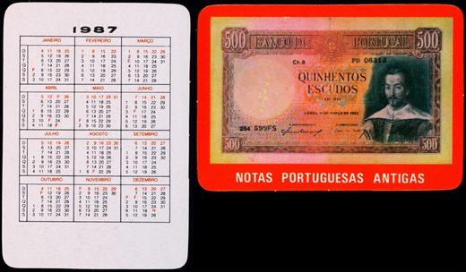 Notas Portuguesas Antigas 07 1987