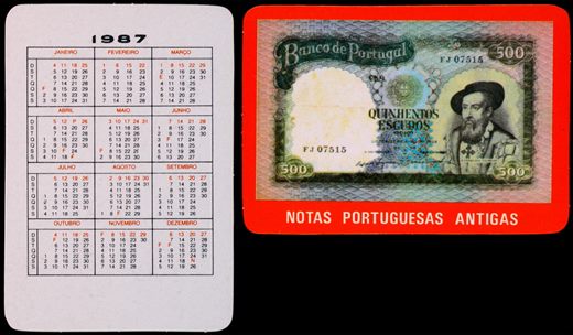 Notas Portuguesas Antigas 08 1987