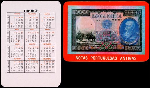 Notas Portuguesas Antigas 09 1987