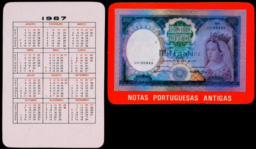 Notas Portuguesas Antigas 12 1987