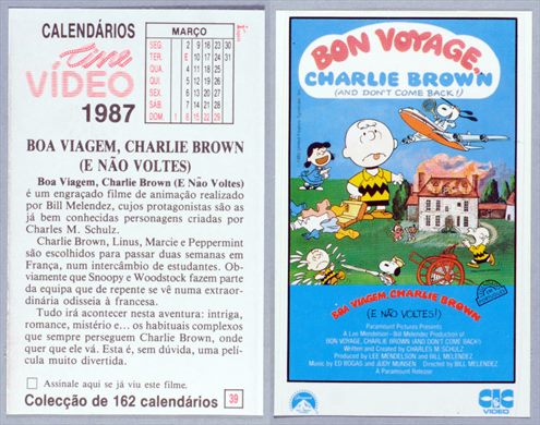 Calendarios Cine Video 039 1987