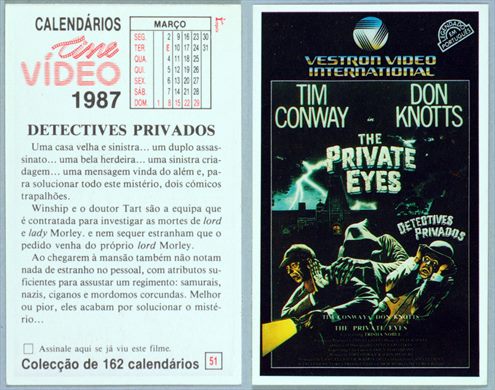 Calendarios Cine Video 051 1987