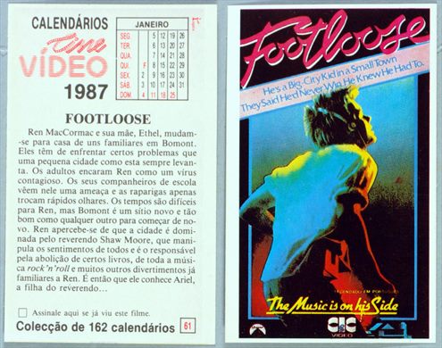 Calendarios Cine Video 061 1987