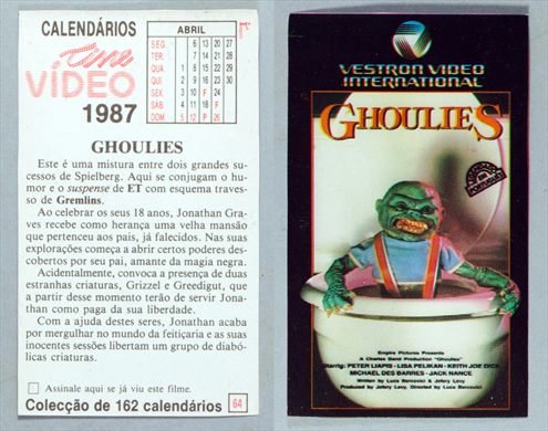 Calendarios Cine Video 064 1987
