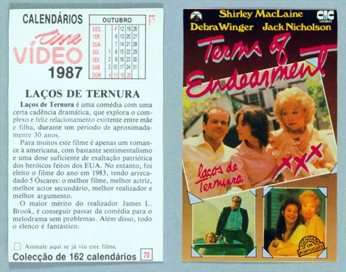Calendarios Cine Video 070 1987