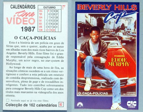 Calendarios Cine Video 082 1987