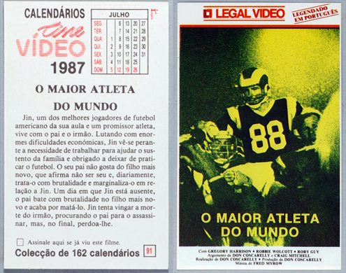 Calendarios Cine Video 091 1987