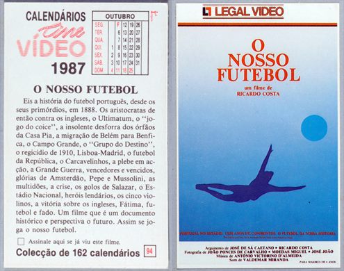 Calendarios Cine Video 094 1987