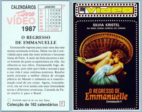 Calendarios Cine Video 097 1987
