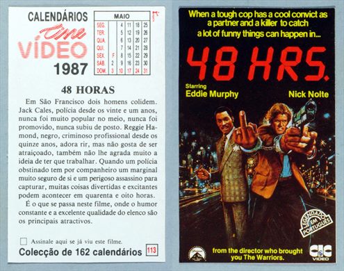 Calendarios Cine Video 113 1987