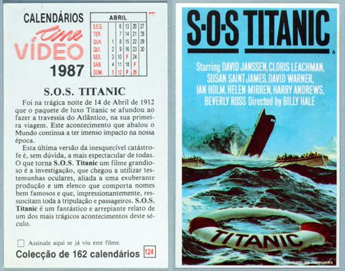 Calendarios Cine Video 124 1987