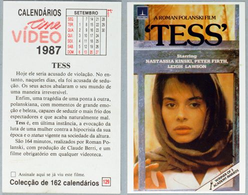 Calendarios Cine Video 129 1987